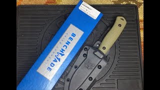 Benchmade 539GY Anonimus CPMCruwear Fixed Blade Knife Review [upl. by Tijnar]