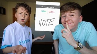 YANNY or LAUREL PRANK on Little Brother [upl. by Leckie]