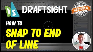 Draftsight How To Snap To End Of Line [upl. by Muire]