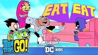 Meatball Party  Teen Titans Go  dckids [upl. by Idolah]