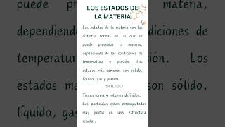 Estados de la materia [upl. by Essilem]