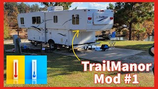 TrailManor PopUp Camper  Lets Insulate It Better [upl. by Ylreveb]