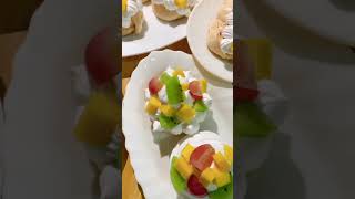 Pavlova cake food yummy shorts [upl. by Enitnemelc]