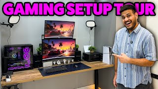 My 2025 Gaming amp Editing Desk Setup Tour 😍 [upl. by Ijan895]