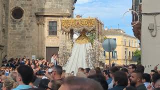 MAGNA MARIANA JEREZ 2024 La Misericordia por la calle Merced con Saeta Jerezana [upl. by Anavoj]