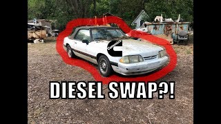 I JUST BOUGHT THE CHEAPEST MUSTANG FOR A DIESEL SWAP [upl. by Fortuna]