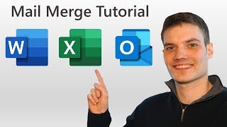 How to Mail Merge in Word Excel amp Outlook [upl. by Anauqes]