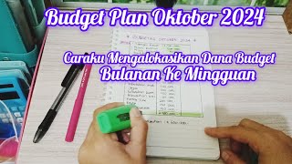 BUDGET PLANNER OKTOBER 2024  Yukk Mulaii Budgeting [upl. by Elleirda]