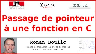 Passage de pointeur à une fonction en C  Ronan Boulic [upl. by Cerellia]