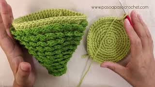 Como tejer un hermoso arbolito de navidad a crochet gancho ganchillo Paso a paso Parte 2 de 2 [upl. by Annamaria619]