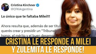 🔥CRISTINA RESPONDE A MILEI  USA CHAT GPT  ZULEMITA LE RESPONDE [upl. by Adeehsar]