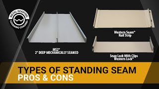 Which Is The Best Type Of Standing Seam Metal Roof Snaplock Vs Mechanically Seamed Vs Nail Strip [upl. by Eadmund]