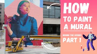 How to paint a Large mural  Explanation with Facts and Figures Part 1 [upl. by Cairns]