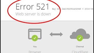 How to fix web server is downError 521 in Google chrome and Mozilla firefox [upl. by Egidius127]