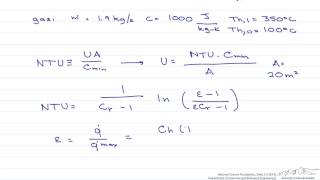 NTU Effectiveness CounterFlow Heat Exchanger [upl. by Afital]