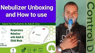 Nebulizer Control D unboxing and How to use nebulizer machine in hospitalnebulizationnebulizerlab [upl. by Anirahs]