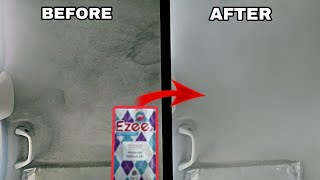 CAR DRY CLEANING AT HOME  100 WORKING TRICK  HEADLINER CLEANING  ROOF CLEANING  USING EZEE [upl. by Ecinahs]