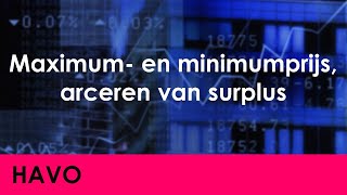 Maximum en minimumprijs arceren van surplus  Economie voor havo  Markt amp Overheid [upl. by Moorefield]