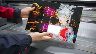 2513 UV Printer printing glass decorative painting [upl. by Ratna]