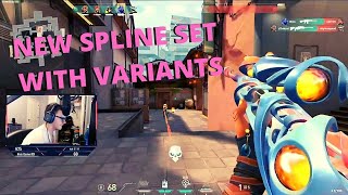 BRAND NEW SPLINE SET IS OUT PATCH 107  NEW SPLINE SKINS GAMEPLAY WITH VARIANTS VALORANT RANKED [upl. by Snook814]