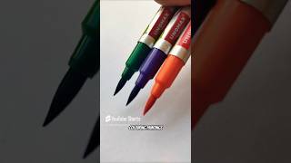 Day25 not viral Tri colour with brush pen art ✨🎨😏  colorpainting shortsart [upl. by Kaylyn73]