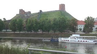 VILNIUS LITHUANIA Gediminas Tower Funicular [upl. by Montano]