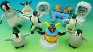 2011 HAPPY FEET TWO set of 10 BURGER KING COLLECTIBLE MOVIE FIGURES VIDEO REVIEW [upl. by Gibe]