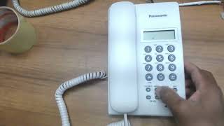 Telephone Time Set  Panasonic Caller ID Display Model no KX7705 [upl. by Pellet193]