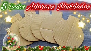 MANUALIDADES NAVIDEÑAS 🎄 IDEAS PARA DECORAR LA PUERTA O EL ÁRBOL  DIY CHRISTMAS  IDEAS CON CARTÓN [upl. by Ainala]