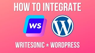 How to connect your Wordpressorg blog with Writesonic [upl. by Roselani288]