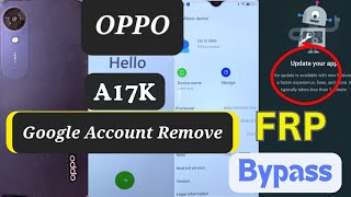 Oppo A17k FRP BypassAndroid 1213  YouTube Update SolutionNew Security 2024Subscribe Channel [upl. by Watkin358]