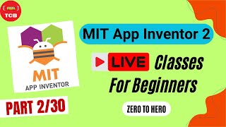 MIT App Inventor Live Classes  6pm IST  Monday to Friday  330 [upl. by Eenitsed]