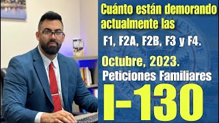 TIEMPOS ACTUALES DE PROCESAMIENTO DE LA PETICIÓN FAMILIAR I130 ACTUALIZADO OCTUBRE 2023 [upl. by Fineman]