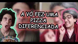 AGORA A VÓ FEZ UMA PIZZA DIFERENTONA KKKK pizza vó shorts [upl. by Anovad179]