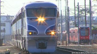 Amtrak Coaster amp BNSF Trains in San Diego CA May 18th 2013 [upl. by Enomas]