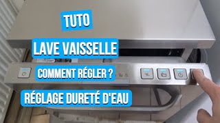 Tuto  Réglage dureté deau Lave Vaisselle LVS10C42MINIPLIX Saba [upl. by Haim]