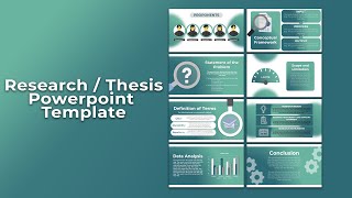 ResearchThesis PowerPoint Presentation Template [upl. by Oidale]