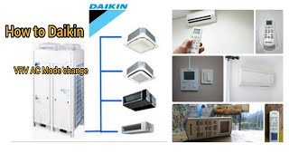 How to Daikin VRV AC Mode change  Daikin VRV AC mode change kaise kare [upl. by Trinatte]