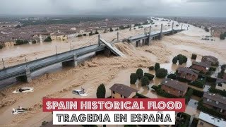 Worst Flood In Spain  Heavy Rainfall Causing Several Flood In Spain  Spain UnderFloods 29102024 [upl. by Lisab]