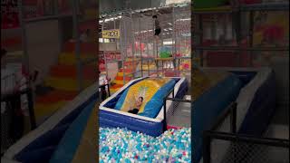 Trampoline Park Fun 😂 Enjoy Trampoline Jumpingtrampolineparkvideoviralvideo [upl. by Llennol217]