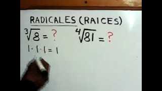 Raices Radicales en Matematicas [upl. by Nnaeiluj]