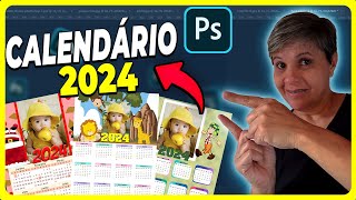 🔴Crie Calendários Personalizados para 2024 Modelos Prontos para usar no Photoshop Download Gratuito [upl. by Rozele699]