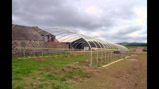 Installation of a McGregor commercial Polytunnel filmed in timelapse [upl. by Lizabeth]