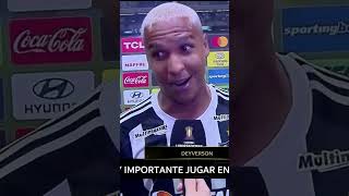 DEYVERSON quotSoy un poco como los argentinos me gusta la catimbaquot  LIBERTADORES 2024 [upl. by Llenehs]