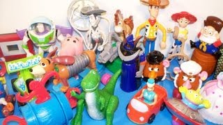 1999 DISNEYS TOY STORY 2 SET OF 20 McDONALDS HAPPY MEAL MOVIE COLLECTION TOYS VIDEO REVIEW [upl. by Hpeseoj]