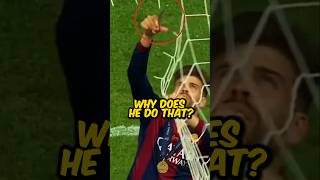 Why Piqué CUTS the Goal Net ✂️⚽️ [upl. by Annairda]