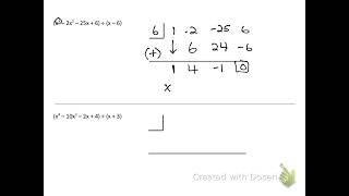 34 Dividing Polynomials Synthetic Division [upl. by Noevad]