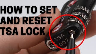 How to Set and Reset 3dial Luggage TSA Approved Lock SHYLERO  TSA Lock Forgot Combination [upl. by Gerhard]