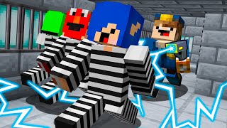 Minecraft mas a gente tá Fugindo da PRISÃO POLÍCIA E LADRÃO [upl. by Isman]