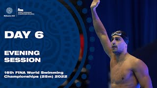 LIVE  FINALS  FINA World Swimming Championships 25m 2022  Melbourne  Day 6  Evening Session [upl. by Einwahs]